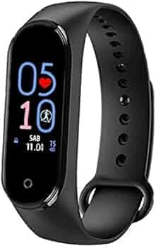 TechKing M5 Smart Watch Band Fitness Heart Rate with Activity Tracker WaterproofLike Steps Counter, Calorie Counter, BP, & OLED Touchscreen