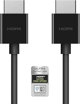 Belkin Ultra HD High Speed HDMI® Cable, Supports 8K and 4K, HDMI 2.1 Certified, Dolby Vision, Black