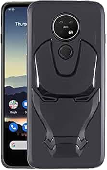 VIDO 3D Iron Man Avengers Back Case,360 Degree Protection,Shock Proof,Screen & Camera Protection,Soft Silicon Rubberised Back Cover Suitable for Nokia 7.2