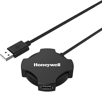 Honeywell 4 in 1 Ultra Slim USB Hub 2.0,1.2Meter(4 feet) Cable, with a Transfer Speed of 480MBPS, Universally Compatible with All USB PC Speaker Laptop Hard Drive Keyboard Printer Pen Drive