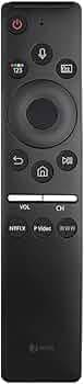 7 SEVEN Compatible With Samsung Smart TV Remote Control BN59-01312F Model Fit For 4K Curved LED UHD QLED OLED With Bluetooth Voice Command - Match Remotes Keys Exactly With Existing TV Remote