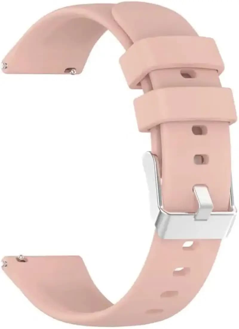 Colorcase Smart Watch Belt 20mm Compatible with Goqii Stream Smart Watch - Silicone Strap Band - Light Peach