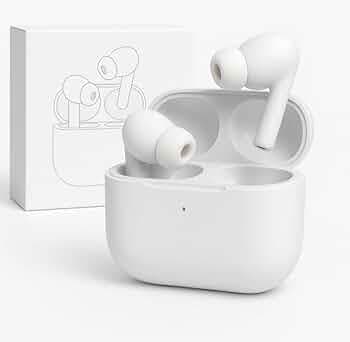 Wireless Earbuds Compatible with AirPods Pro 2, Bluetooth 5.3, Hi-Res Audio, 13mm Driver, Touch Control, White