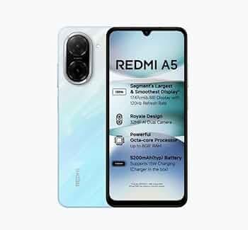 Redmi A5 (Blue, 3GB RAM, 64GB Storage) | 6.88-inch 120Hz Display | 5200mAh Battery | Android