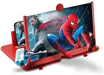 VSBR HD Screen Magnifier 3D Smart Mobile Phone Movies Amplifier Portable Phone Projector for All Smartphones Foldable Stand for Video and Gaming (multicolor3) Color May Vary Depends on Availability