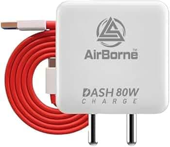 80W & Supervooc USB to Type C Data Cable Combo Compatible with Samsung, OnePlus, Nothing, Xiaomi, Redmi, Vivo, Oppo, Realme and Other Smartphones