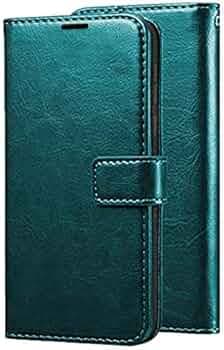 Dkandy for Realme 10 pro 5G, Vintage Series Faux Leather Flip Wallet Case Stand with Card Holder & Magnetic Closure Flip Cover for Realme 10 pro 5G - Dark Green