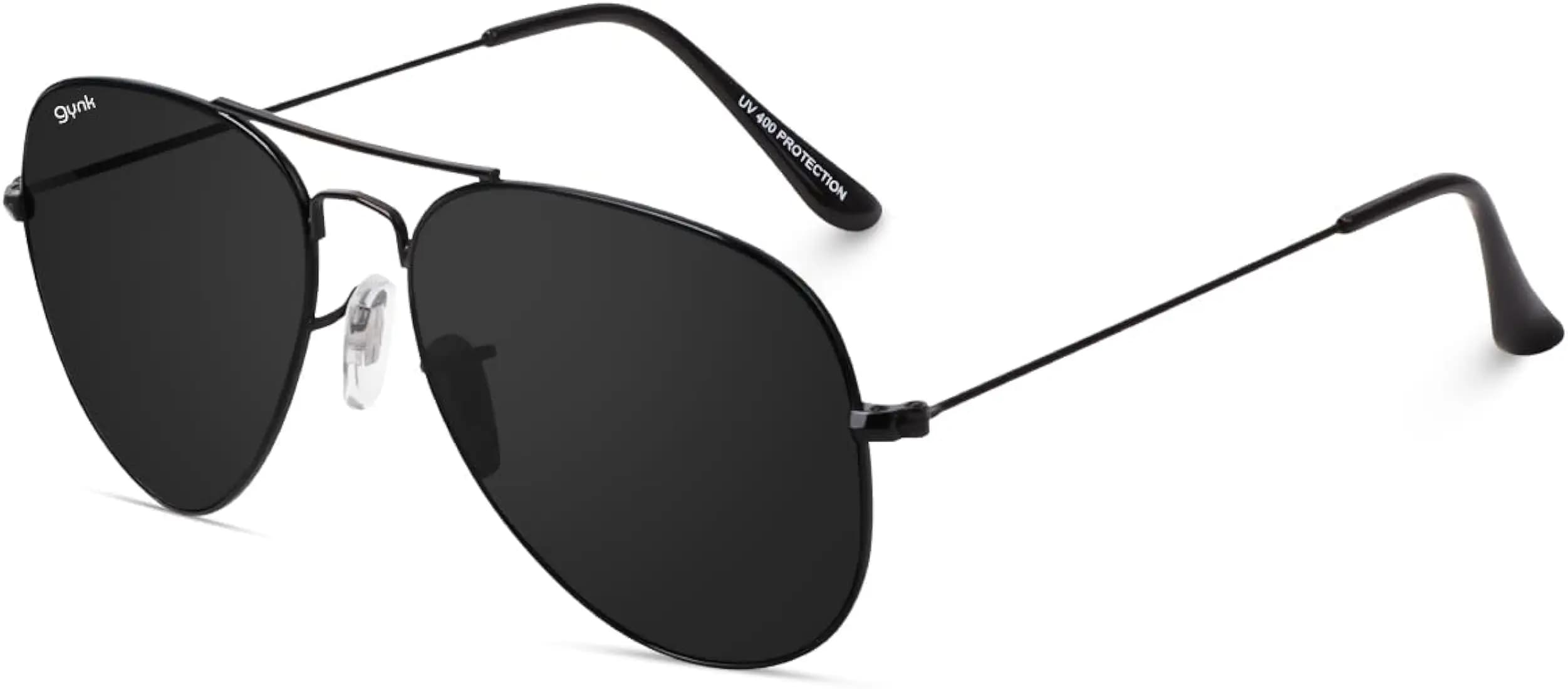 GYNK Premium Millitary Style Classic Aviator Unisex Sunglasses,100% UV Protection for Driving for Men and Women