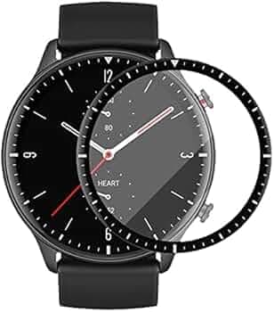 Cassby Full Glue Flexible Screen Protector Compatible with Amazfit GTR 2 (Black) Full Screen Coverage with Easy Installation Kit