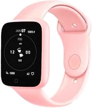 Texton (Now 10 Years Warranty Smart Bracelet Passometer Heart Rate Monitor Wristbands Outdoor Sports Fitness Band Smart Watch (Rosegold)