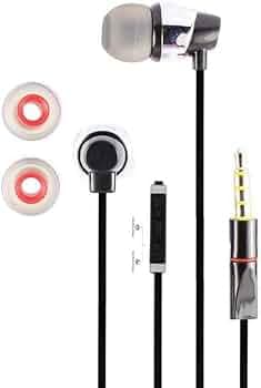 Earphone for Bajaj QUTE (RE60) Universal Wired Earphones with 3.5mm Jack Hi-Fi Gaming Music Stereo Sound Noise Cancelling Original High Sound Quality Earphone - (Black, MA-3K, DX800)