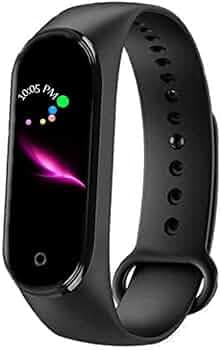 Drumstone ( 5Years Warranty M5Band Smart Fitness Band Activity Tracker, Heart Rate Monitor, Sleep Tracking, Step Counter Waterproof Band for Men Women Kids – Black