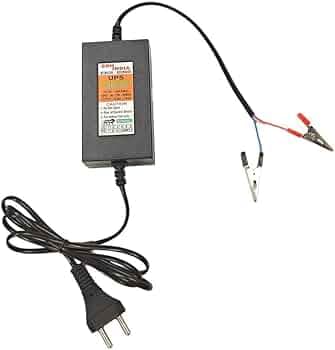 ERH India 12 Volt Battery Charger 12v UPS Adapter 14 Volt 2Amp Kit for 7Ah DC Battery Auto Cut Off Charger with 12v Charger Adapter & Mini Power Supply