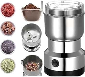Multifunctional Stainless Steel Grinder Coffee Bean Grinder, Dry Masala Mixer Grinder & Spice Smash Machine for Home Use | Powerful Household Mixer & Coffee Maker