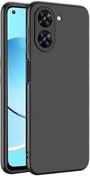 Shock Proof Back Cover for Realme 10 4G Matte Soft Silicon Flexible Back Case Cover for Realme 10 4G (Black)