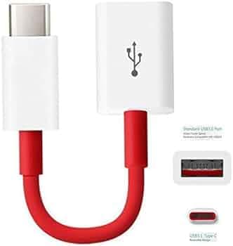 Type C OTG D for Xiaomi Zenfone 4 ZE554KL, Xiaomi Zenfone 6,ChromeBook Pixel, Coolpad Cool 1, Coolpad Cool M7,Gionee S6 Pro, Gionee S6s, Gionee (RED,AV-6,WT)