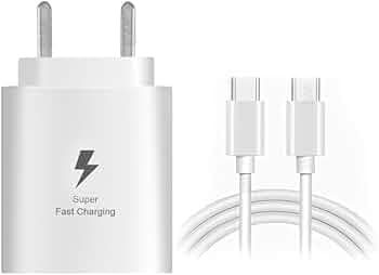 45W Charger for Apple iPhone 17 Pro Original QC Adapter Type C 3.0A High Speed Fast Turbo Charge QC 3.0 Smart SinglePort with 1m Type-C Charging & Sync Cable (White, 45W,ML-70)