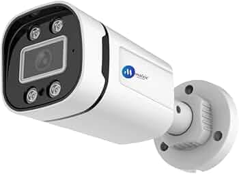 Maizic Smarthome 5MP Outdoor Bullet Wired CCTV Ethernet Camera for Home, Built in Audio, Night Vision+Star Light, Compatible with ONVIF & All NVR, Waterproof, 2 Year Warranty