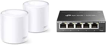 TP-Link Deco X20(2-Pack) AX1800 Whole Home Mesh Wi-Fi System, Next-Gen WiFi 6, Replace Routers and W