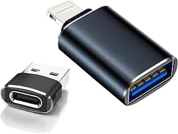 REDWIND Upgraded Type-C to USB & Light_ing to USB3.0 OTG Combo Adapter Data Sync USB Flash Drive Keyboard Mouse Pendrive Compatible with iPhone 14 13 12 X XS 11 8 7 Pro/Mini/ProMax Series iPad