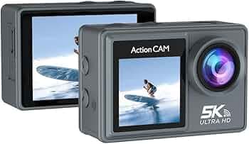UltraHD 5K Action Camera with 50MP | 170° Wide Angle Lens| 2.0-inch LCD| WiFi | EIS| External Mic Support| 30M Waterproof Sports Camera for Diving,Vlogging & Travel