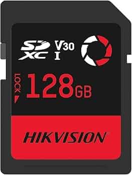HIKVISION E30 128GB SDXC SD Card | UHS-I U3 V30 | 180MB/s Read, 150MB/s Write Speed | 4K Recording | Compitable with DSLR, Mirorless & Professional Cameras | Waterproof, Shockproof | 3 Yrs Warranty