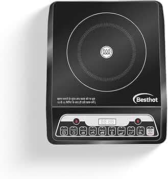 2000 W Induction Cooktop With Preset Cooking Fast Heating