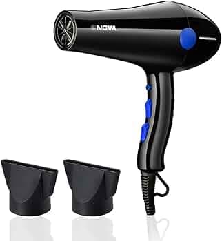 Nova NHP 8211 1800 Watts Proffesional Hair Dryer for Women (Blue)