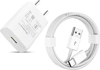 Vivo 44W Flash Charge Fast Charger Adapter with Type-C Cable | Rapid Charging Compatible for Vivo V Series, T Series, iQOO, Y Series | USB Type-A to Type-C | Travel-Friendly, Smart Safety Protection