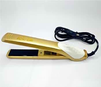 Mabron Hair Staraghtner for Women with Temperature Controller Hair Straightener Instant Heating Straightening Iron (Pink/Gold)