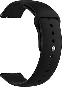 ACM Watch Strap Silicone Belt 22mm compatible with Cmf By Nothing Watch Pro Smartwatch Sports Band Black