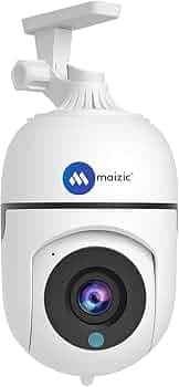 Maizic Smarthome Alfa 4 MP FHD WiFi Indoor CCTV Camera for Home with Pan/Tilt 360� View, 2 Way Communication, Motion Detection, Color Night Vision and Supports SD Card (Up to 128 GB)
