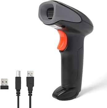 Atpos Wireless Barcode Scanner Handheld (2D Wireless QR Code Barcode Scanner)
