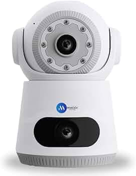 Maizic Smarthome Supercam WiFi Indoor 5+5MP FHD CCTV Camera with Color Night Vision, Two Way Audio, Motion Detection, Multi Users View and SD Card Support (Up to 128 GB) (Astro5+5MP)