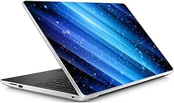 GADGETS WRAP Universal 15inch x 10inch Printed Vinyl Top Only Skin Sticker Decal for 15.6inch Screen Size Laptops - Blue Stars (2)