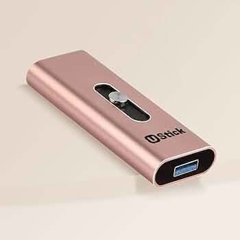 Ustick Portable 1TB SSD - USB C & USB A External Portable SSD, Up to 1,050 MB/s, 5 Yr Warranty (Pink, 1TB)