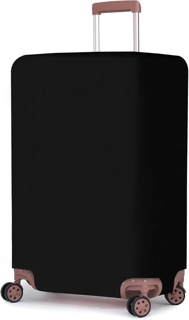 Solid Luggage Cover for Traveling Bag & Suitcase - Stretchable & Scratchproof Trolley Protector with Velcro Lock & Lightweight Washable Material(Suitcase Bag Not Included, Only Cover in Product)