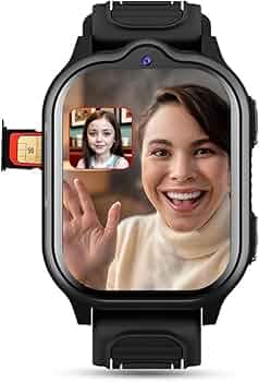 PunnkFunnk TrackNova 4G/5G Kids Smart Watch | HD Video Call | Live GPS Tracking | App Control | Safe Zone & SOS | Games | Family Chat | 800mAh Long Battery | FaceLock | Safety Watch for Kids - (Black)