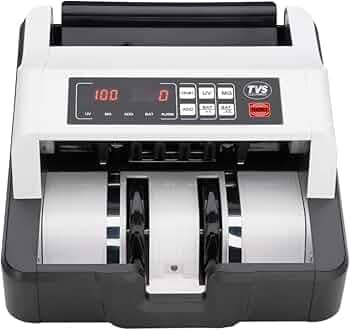 TVS ELECTRONICS CC-232 Classic Heavy-Duty Note Counter | Fully Automatic Money Counting Machine | 1200 Notes/Min Speed | Mg, UV & IR Fake Note Detector | Compatible with New & Old Currency Counter
