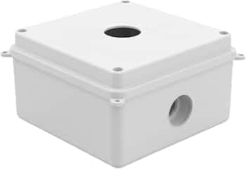 CCTV Camera Junction Box | Waterproof Security Camera Mounting Box | ABS Outdoor Camera Cable Management Box for Dome & Bullet CCTV Cameras