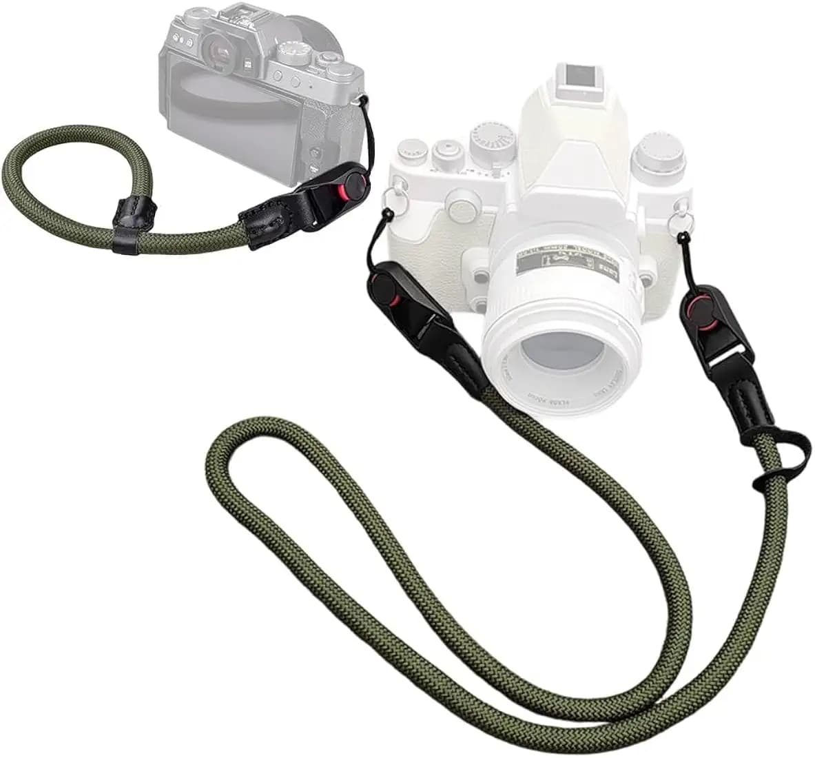 ZORBES®2 Pcs Camera Strap, Nylon Camera Sling Strap & Lanyard, Quick Connect Wrist and Hand Accessories, Neck Shoulder Rope for DSLR and Mirrorless Cameras
