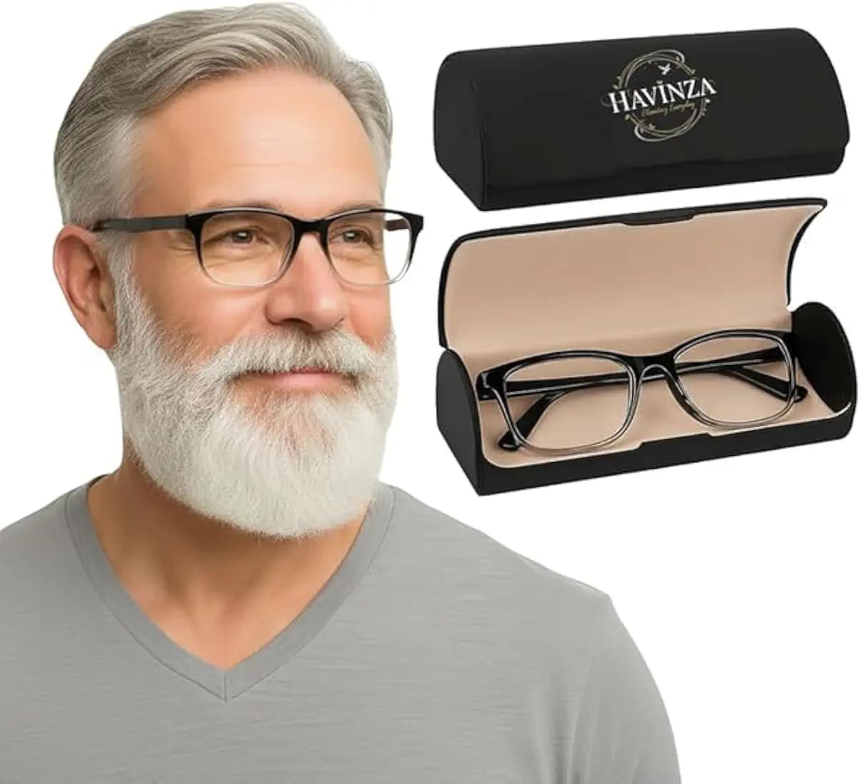 Auto-Adjustable Computer Reading Glasses +0.5 to +2.5 for Men & Women Anti-Glare Digital Screen Protection Eyeglasses for Laptop, Mobile & Tablet Clear Vision Power Readers – Black Edition