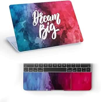 Galaxsia Dream Big Top+Wrist Pad Vinyl Laptop Skin/Sticker/Cover for 15 to 15.6 Inches Laptops Laminated-Removable-HD Quality Compatible for Asus (15x10 Inches)