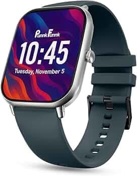PunnkFunnk Nexoro 2.01” Smartwatch for Men & Women | Bluetooth Calling | Heart Rate | SpO2 | Sleep & Fitness Tracker | 100+ Sports Modes | IP67 | Compatible with Android & iPhone - (Ocean Green)