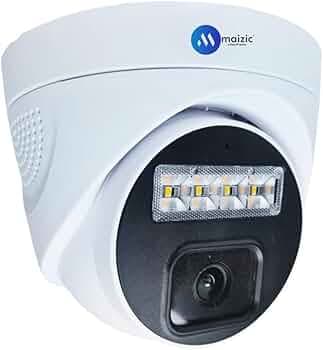 Maizic Smarthome 5MP Outdoor Bullet Wired CCTV Ethernet IP Camera for Home, Built in Audio, Night Vision+Star Light, Compatible with ONVIF & All NVR, Waterproof, 2 Year Warranty (Dome)