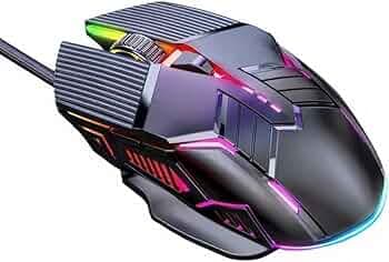 Game Wired Luminous Mouse USB Silent Gaming Controller with RGB Lights 1.2m Cable for Office & Home Desktop Use Ergonomic Design Robust Build for Long Gaming Sessions