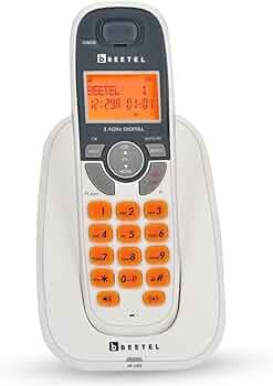 Beetel X70 Expandable Cordless Landline Phone, 2.4GHz Frequency, 2 Way Speaker Phone, Ringer Volume, LED Notification for Ringer and Charging (X70)(White)