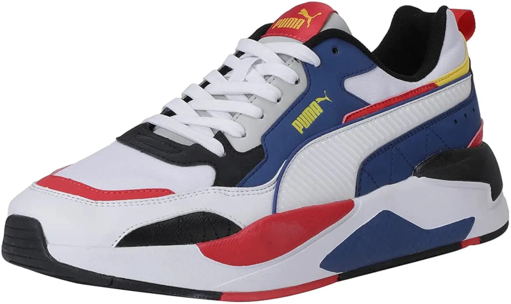 Puma Unisex-Adult X-Ray 2 Square Pack Puma White-Limoges-Puma Black-Gray Violet-High Risk Red Sneaker - 3.5 UK (37412102)