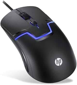 HP Gaming Optical Mouse 1600 DPI Black Wired Entry Level M100