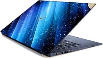 GADGETS WRAP Printed Vinyl Top Only Skin Sticker Decal for Dell XPS 15 inch Laptop - Blue Stars (2)